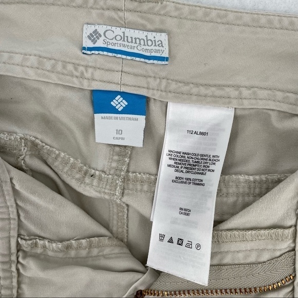 COLUMBIA Women’s Khaki Capri Pant size: 10 - Picture 5 of 8
